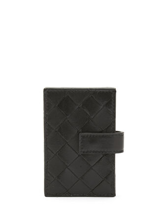 Bottega Veneta Kadın Siyah Deri Kartlık -1