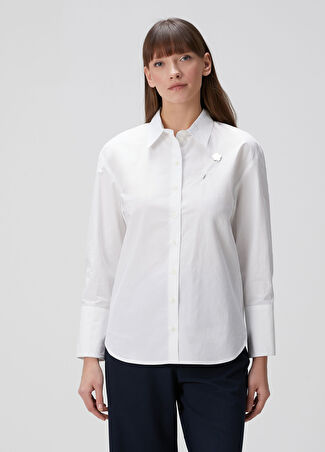 Kenzo Kadın Boke Flower Classic Beyaz Gömlek 36 It