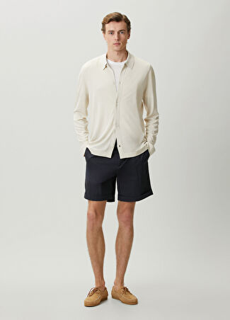 Lardini Erkek Siyah Pilili Bermuda 54 It