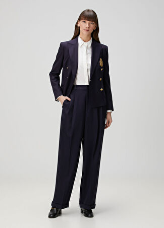 Polo Ralph Lauren Kadın Lacivert Yün Pantolon 4 Us