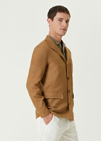 Zegna Erkek Keten Ceket Bej 50 It