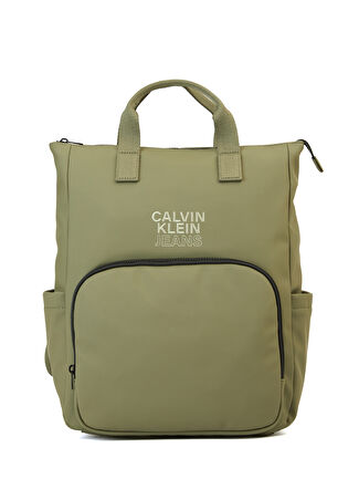 Ck Jeans Çocuk Rubber Yeşil Sırt Çantası -1