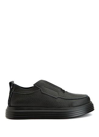 The Antipode Erkek Paul Siyah Dokulu Deri Sneaker 45