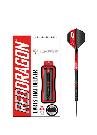 Red Dragon Milano Rs 0.3 % 90 Tungsten Çelik Uçlu Dart Oku Siyah 23 -1