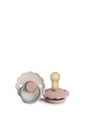 Frigg Bebek Daisy 2'li Kauçuk 6-18 Ay Cotton Candy Blush Emzik -1