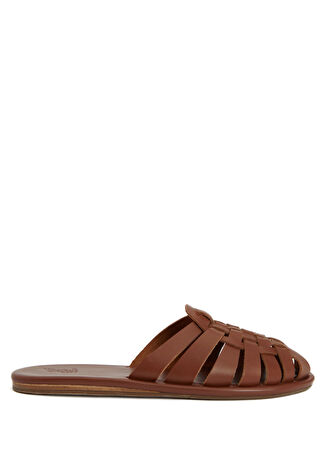 Ancient Greek Sandals Kadın Matina Taba Deri Terlik Turuncu 36