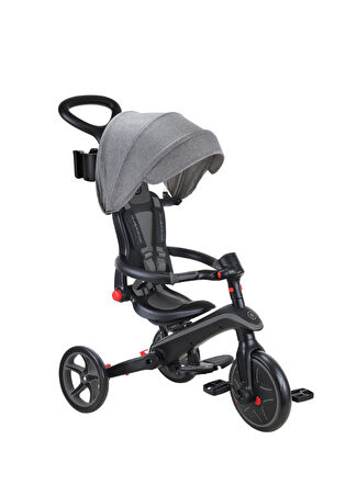 Globber Çocuk Explorer 4in1 Siyah Gri Katlanabilir Bisikleti -1