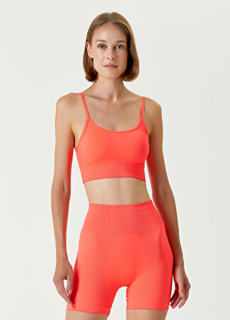 Jerf Kadın Gela Ayar Askılı Neon Sport Bra Kırmızı S