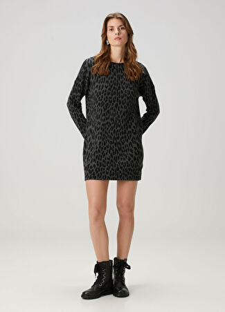 Zadig&voltaire Kadın Mini Kaşmir Elbise Gri Xs