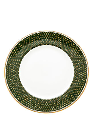 Halcyon Days Gc Antler Trellis Dark Green Gold Porselen Tabak 15 Cm Çok Renkli -1