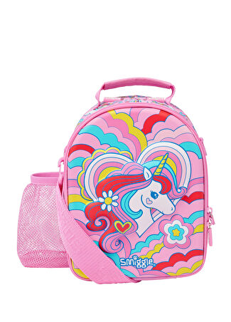 Smiggle Kız Çocuk Wild Side Unicorn Askılı Beslenme Çantası Pembe -1