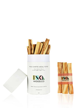 İnka Wood Palo Santo Peru Ağaç Tütsü 6 Adet Beyaz -1