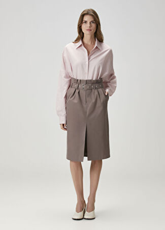 Dries Van Noten Kadın Midi Etek Mor 36 It