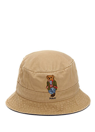 Polo Ralph Lauren Erkek Bej Logo Nakışlı Bucket Şapka L/xl -1