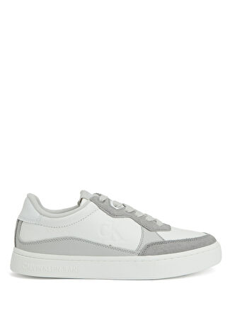 Calvin Klein Erkek Classic Gri Mavi Deri Sneaker 43 -1