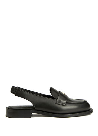 Beymen Club Kadın Siyah Deri Slingback Loafer 37 -1