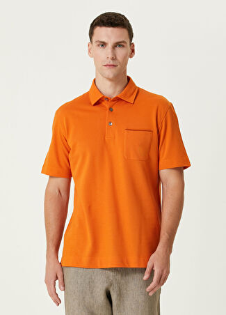 Zegna Erkek Turuncu Polo T-Shirt 50 It