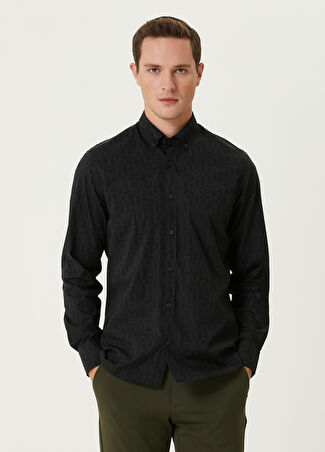 Beymen Club Erkek Slim Fit Siyah Gömlek S -1