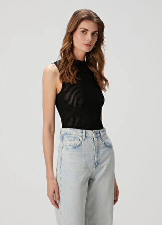 Rag&bone Kadın Molly Siyah Örgü Bluz S
