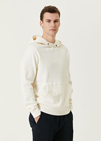 Zegna Erkek Beyaz Kapüşonlu Sweatshirt 52 It