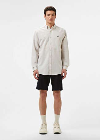 Lacoste Erkek Siyah Regular Fit Bermuda Şort 40 -1