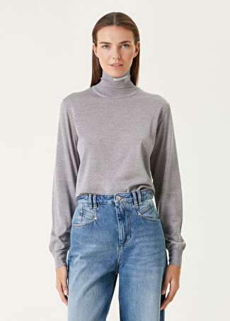 Hommegirls Kadın Gri Merino Triko Xs