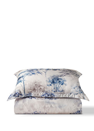 Ren Home Koena Meadow Pamuk Saten King Size Nevresim Seti 240 X 220 Cm Lacivert -1