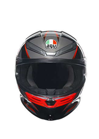 Agv K6s Mplk Slashcut Blk Grey Red Kapalı Motosiklet Kaskı Xl - 1
