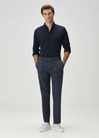 Beymen Collection Collection Erkek Lacivert Pilili Chino Pantolon 52
