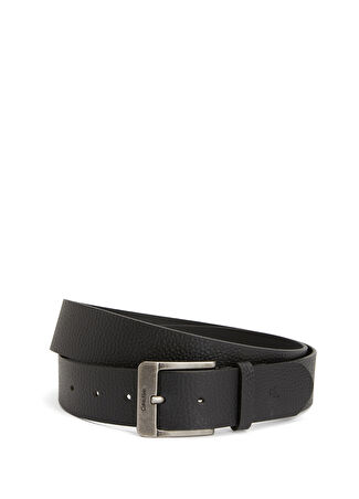 Calvin Klein Erkek Siyah Deri Kemer 100 -1