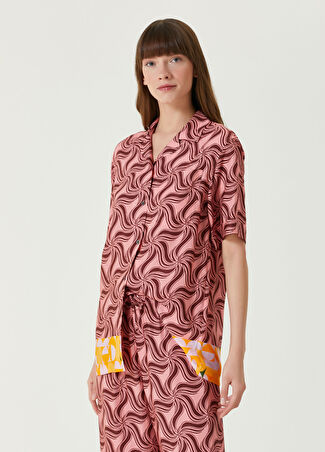 Dries Van Noten Kadın Pembe Desenli Gömlek 38 It