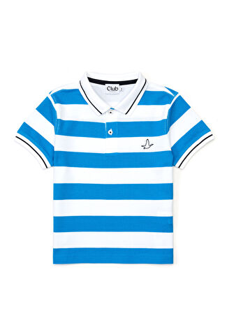 Beymen Club Club Çocuk Beyaz Kobalt Polo Yaka T-Shirt 4-6 Yaş