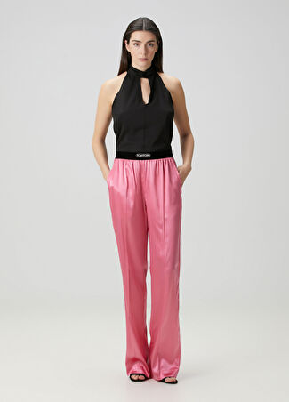 Tom Ford Kadın Pembe Saten Pijama Pantolon Xs
