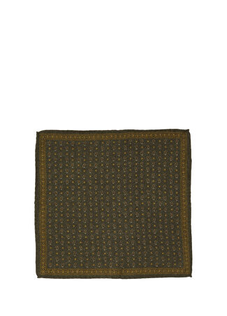 Beymen Collection Collection Erkek Colorblocked Yün Poşet Mendil Yeşil It