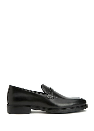 George Hogg Erkek Siyah Deri Loafer 40