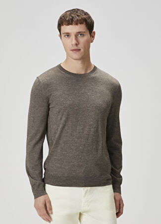Zegna Erkek Kahverengi İpek Triko 52 It