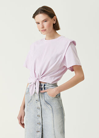 Isabel Marant Kadın Pembe Vatkalı T-Shirt L