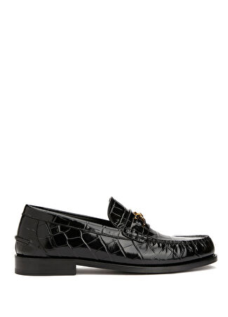 Versace Erkek Medusa '95 Siyah Deri Loafer 40 -1