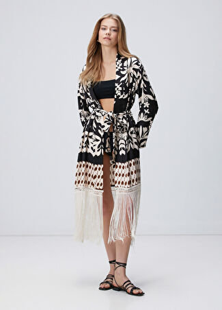 Network Kadın Siyah Kaftan