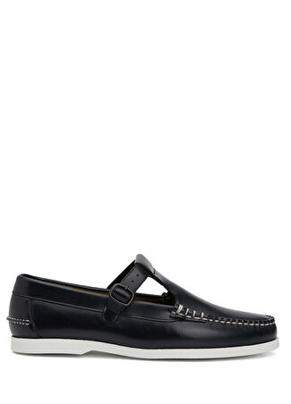 Hereu Erkek Alber Lacivert Deri Loafer 40