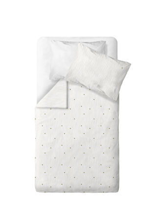 Casadora Baby Happy Bee %100 Organik Pamuk Saten Nakışlı Bebek Çocuk Nevresim Takımı 100 X 150 Cm Sarı -1
