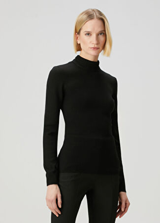 Givenchy Kadın Slim Fit Siyah Yün Triko L