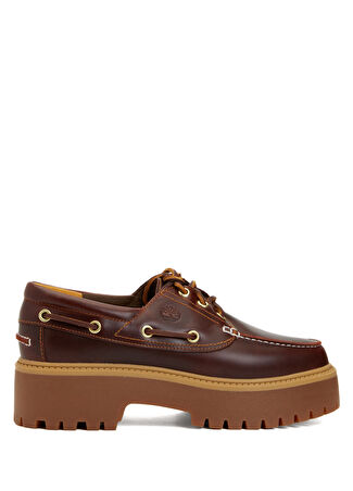 Timberland Kadın Stone Street 3 Eye Bordo Deri Ayakkabı 37