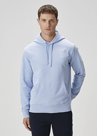 Polo Ralph Lauren Erkek Logo Nakışlı Sweatshirt Mavi Xl -1