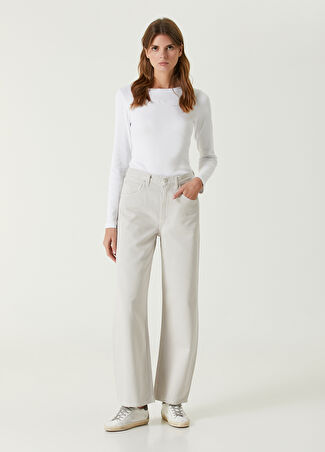 Agolde Kadın Low Curve Bej Jean Pantolon 25 Us - 1