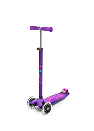 Micro Çocuk Maxi Deluxe Led Purple 3 Tekerlekli Scooter Mor -1