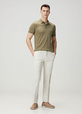 Incotex Erkek Slim Fit Beyaz Pantolon 54 It