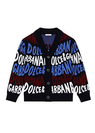Dolce&gabbana Erkek Çocuk Logo Desenli Yün Hırka 6 Yaş
