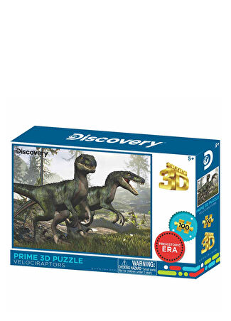 Prime3d Puzzle Çocuk 10682 Velociraptor 100 Parça -1