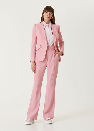 Mcqueen Kadın Pembe Bol Paça Pantolon 40 It